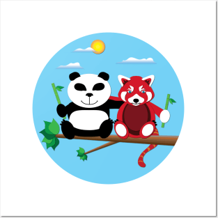 Panda & Red Panda Posters and Art